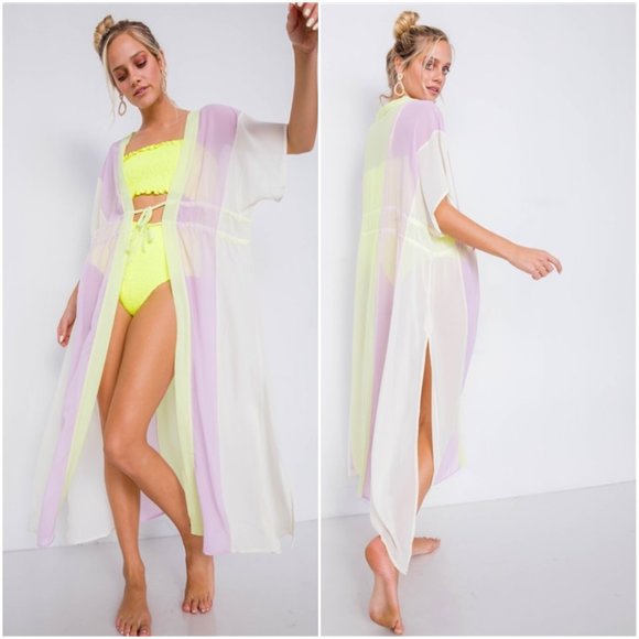 NEON YELLOW 2 PIECE BIKINI - Picture 7 of 8